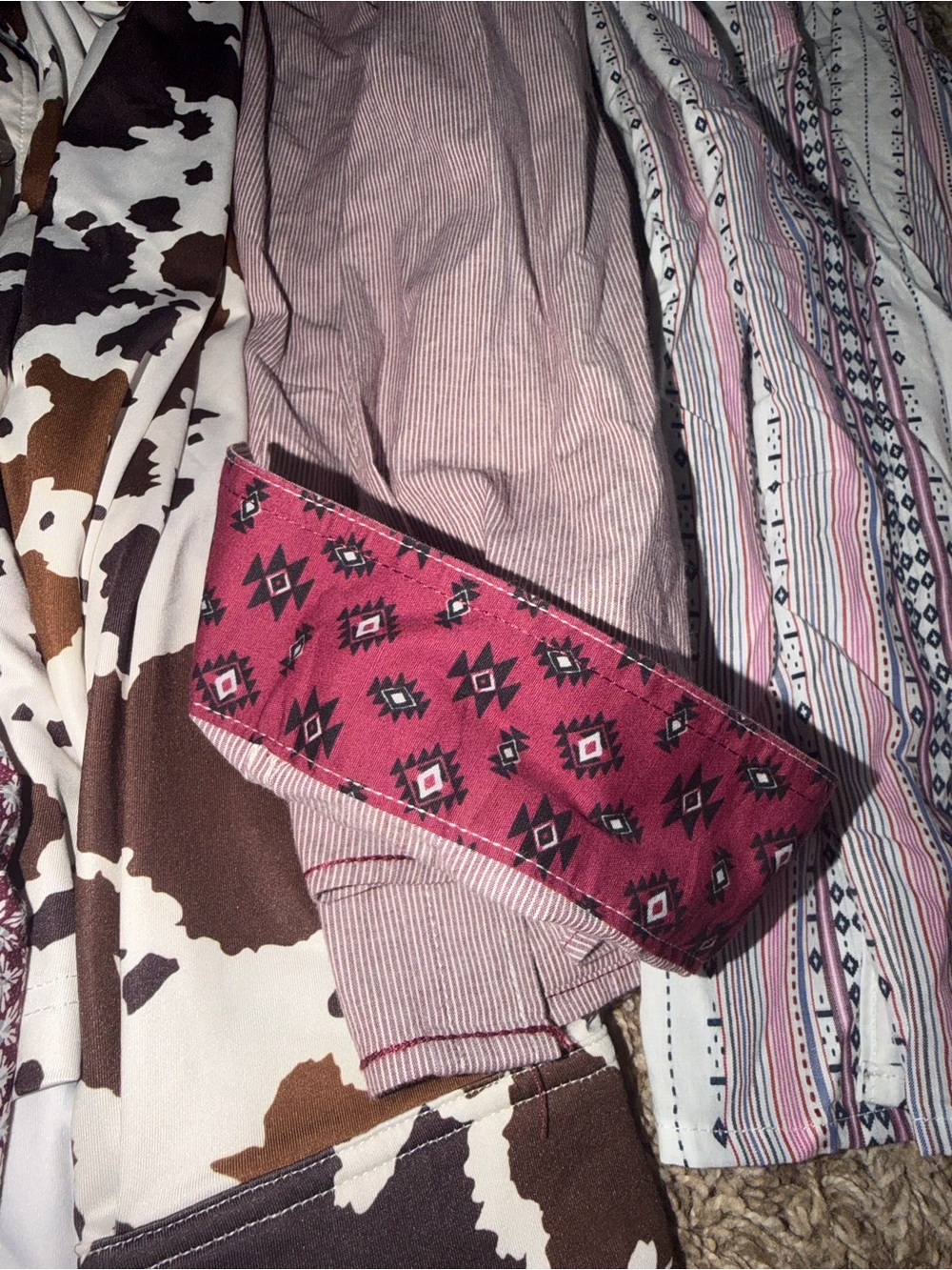 6 Women’s Large button up western shirts - Picture 3 of 5